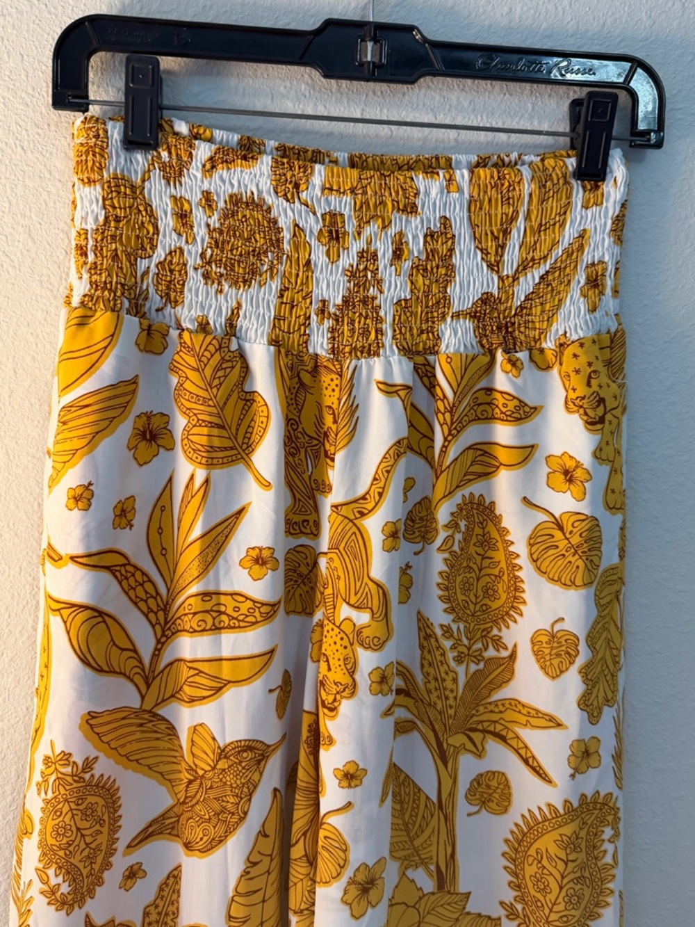 Cider White & Mustard Floral Pants - Picture 3 of 8